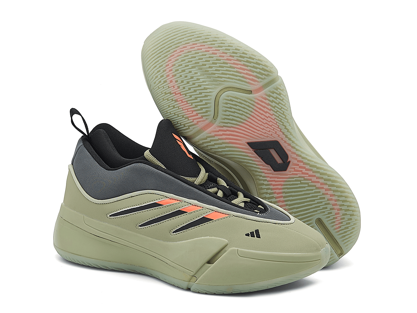 Men's Adidas Dame 9 Green Black Shoes