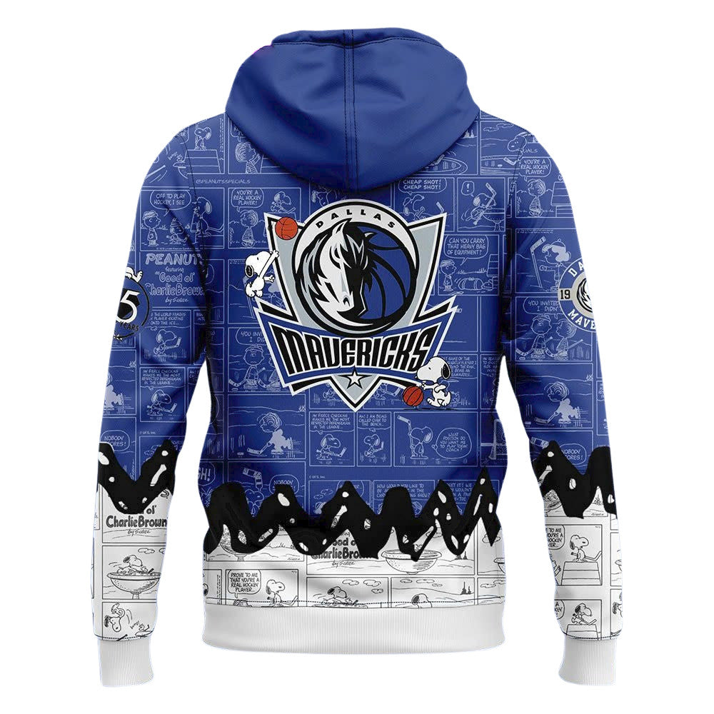 DM Basketball 75th Anniversary Of Peanuts All Over Print Hoodie