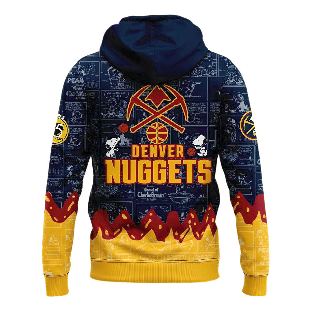 DN Basketball 75th Anniversary Of Peanuts All Over Print Hoodie