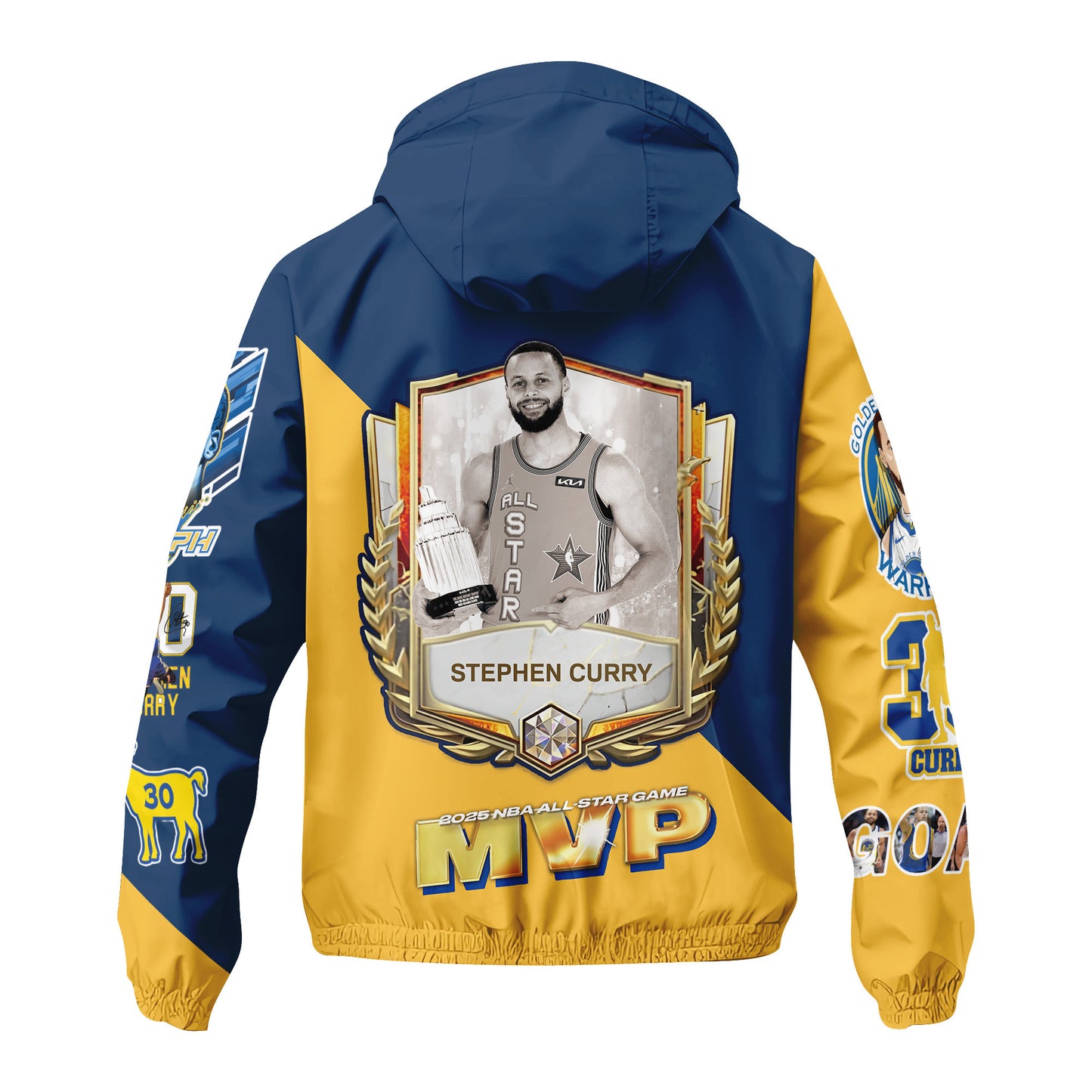 2025 MVP Stephen Curry All Star Game 3D All Over Print Windbreaker Jacket