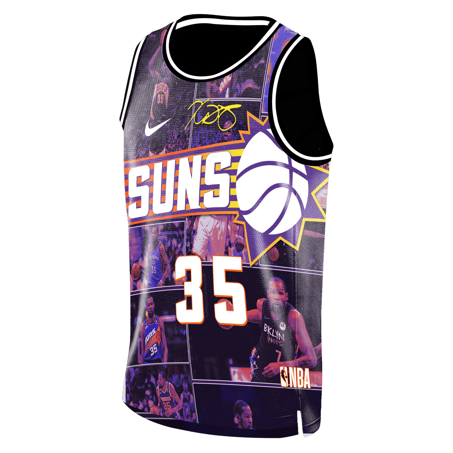 Kevin Durant #35 Phoenix Basketball Legacy Team 3D Basketball Jersey