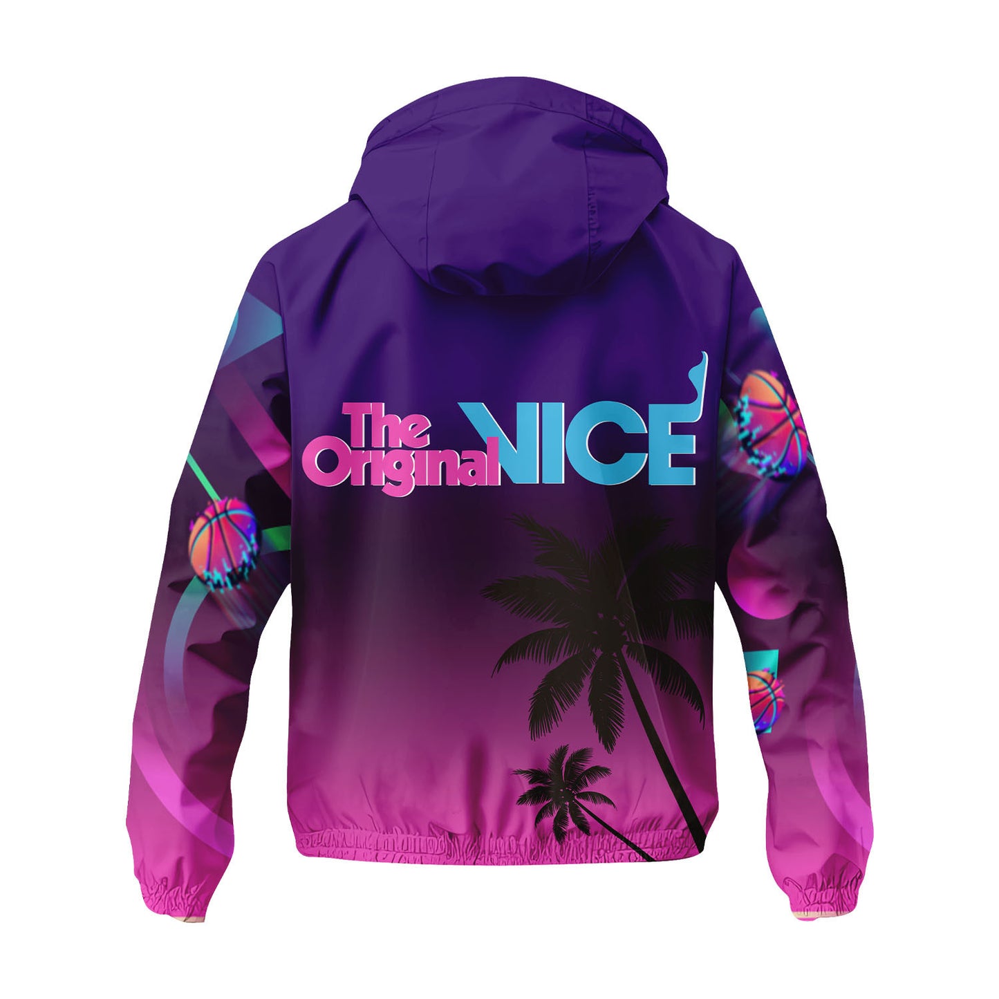 2025 Miami Team Basketball The Original Nice 3D All Over Print Windbreaker Jacket