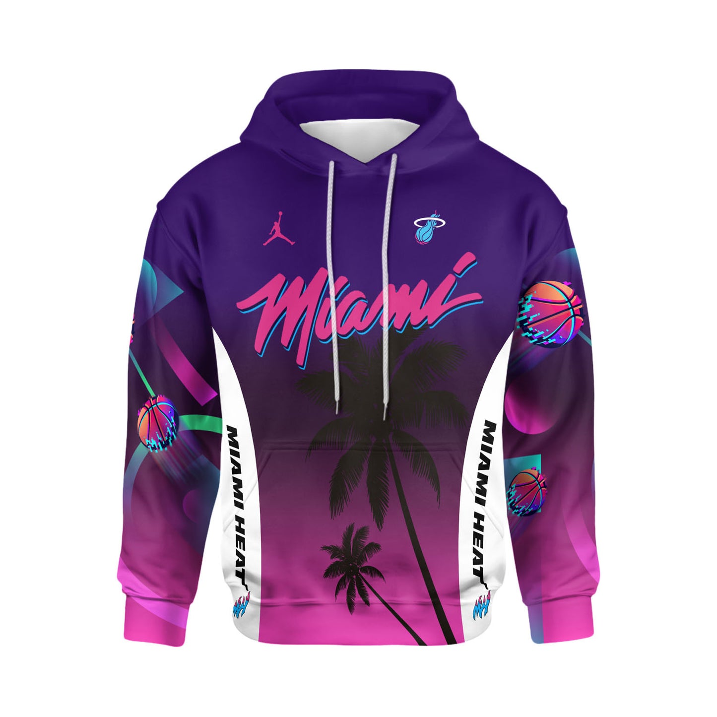 2025 Miami Team Basketball The Original Nice 3D All Over Print Hoodie