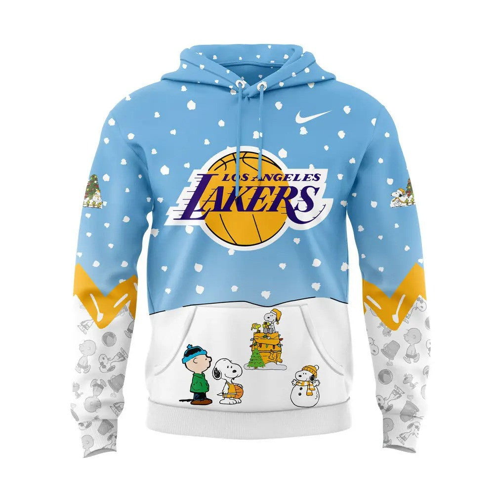 LA Basketball Peanuts And Snoopy Anniversary All Over Print Hoodie