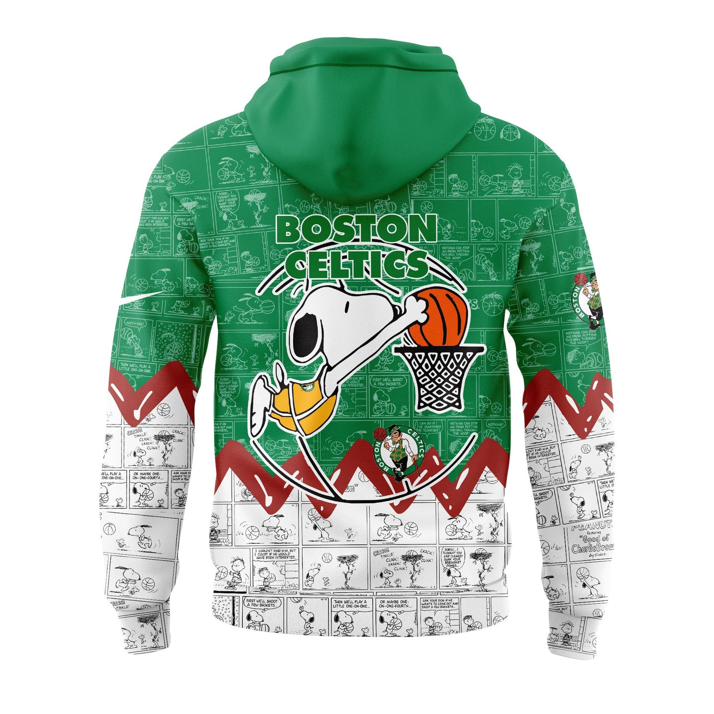 BC Basketball 75th Anniversary Of Peanuts 3D All Over Print Hoodie