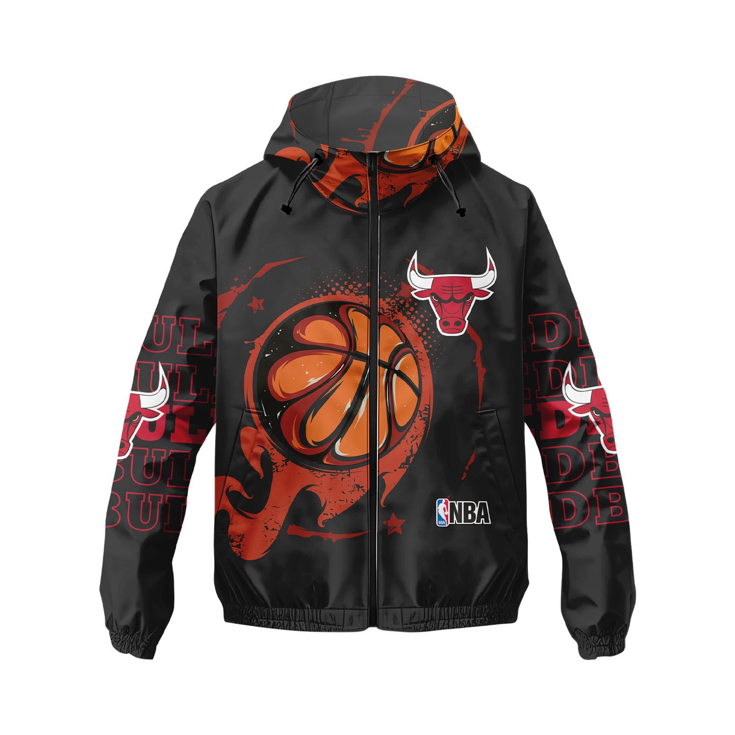 CB Basketball Michael Jordan Team 3D All Over Print Windbreaker Jacket