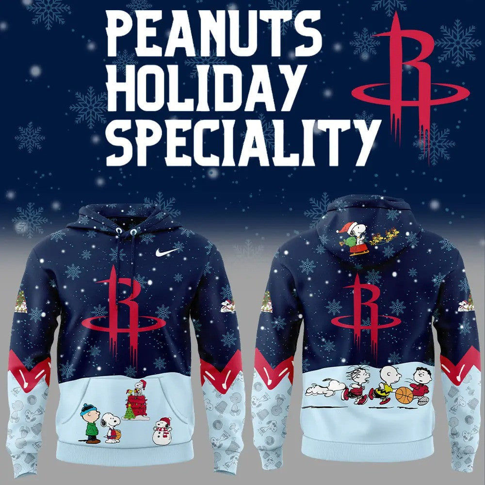 HR Basketball 75th Anniversary Of Peanuts And Snoopy Holiday Speciality 3D All Over Print Hoodie