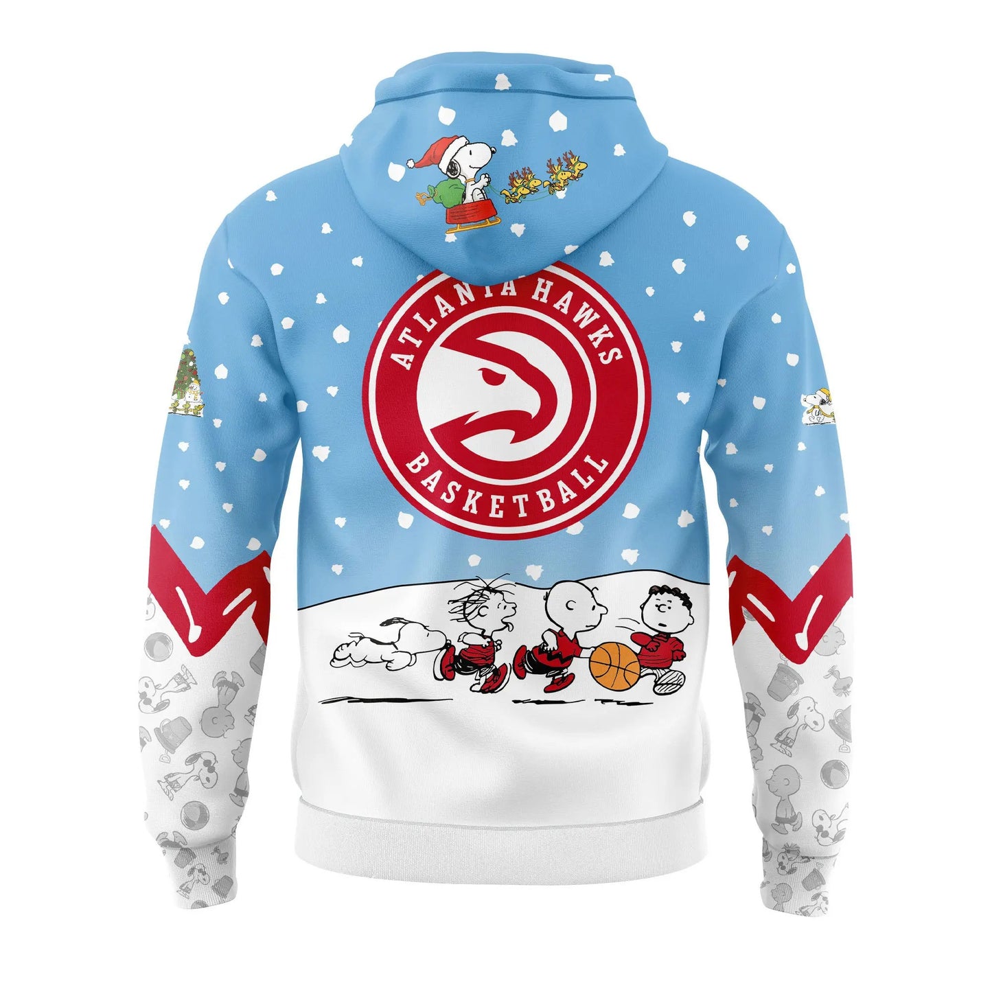 AH Basketball 75th Anniversary Of Peanuts And Snoopy Holiday Speciality 3D All Over Print Hoodie