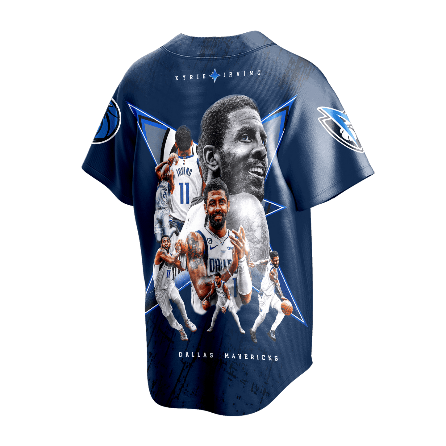 Kyrie Irving Mavericks Team 3D Baseball Jersey