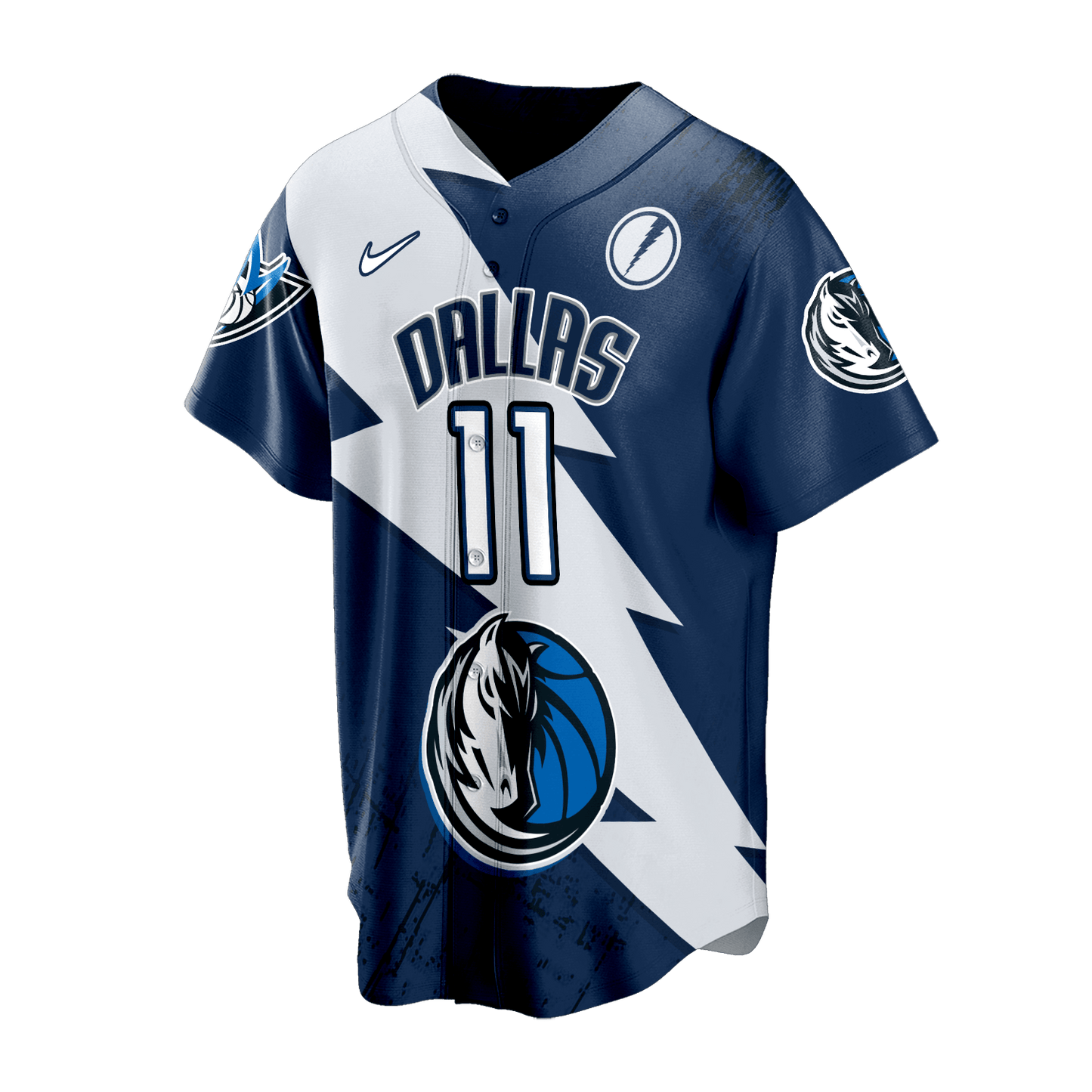 Kyrie Irving Mavericks Team 3D Baseball Jersey