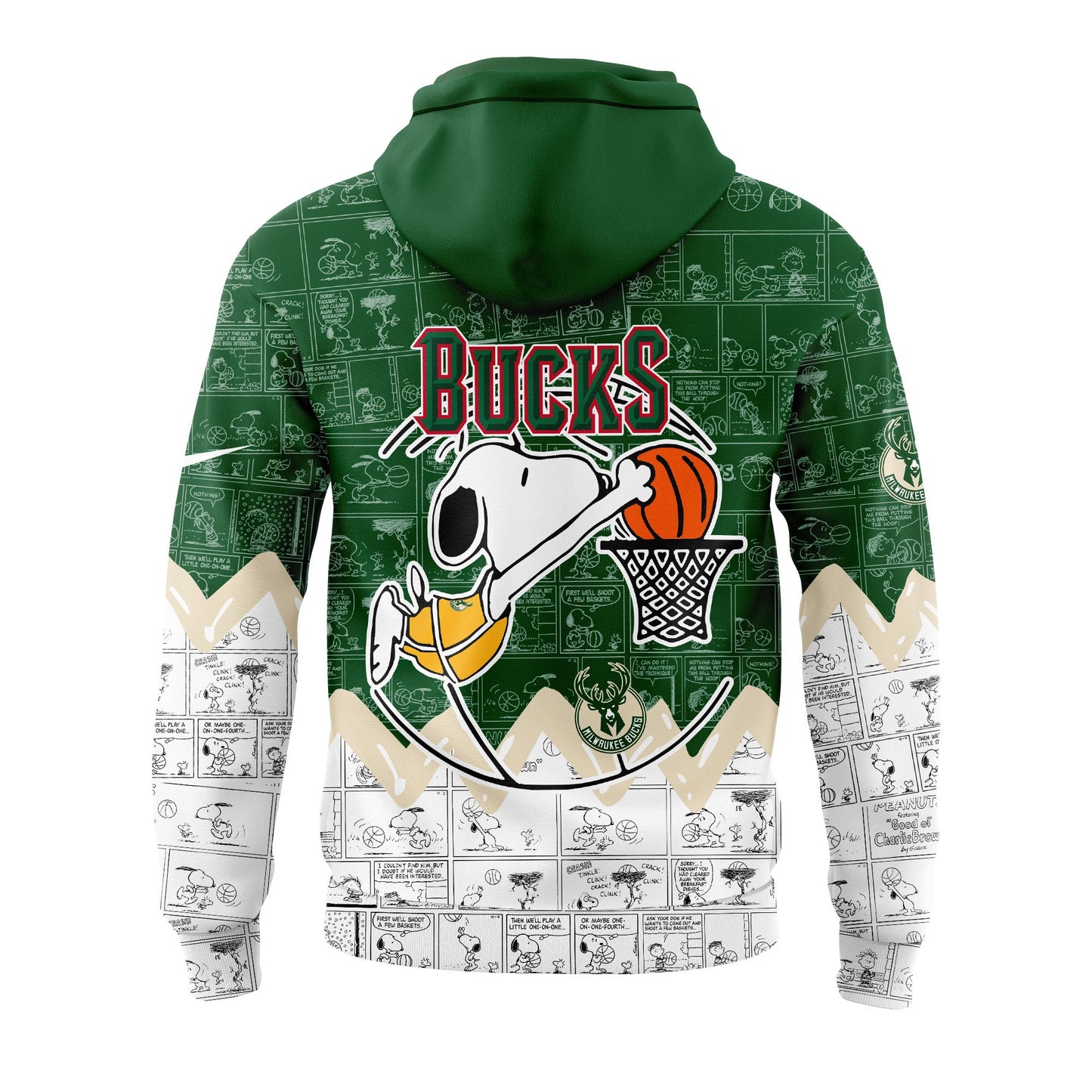MB Basketball 75th Anniversary Of Peanuts 3D All Over Print Hoodie