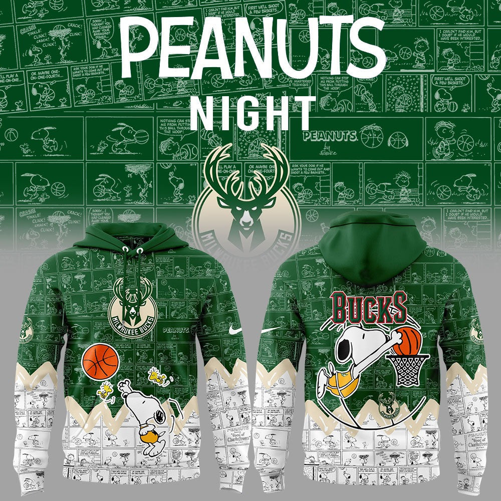 MB Basketball 75th Anniversary Of Peanuts 3D All Over Print Hoodie