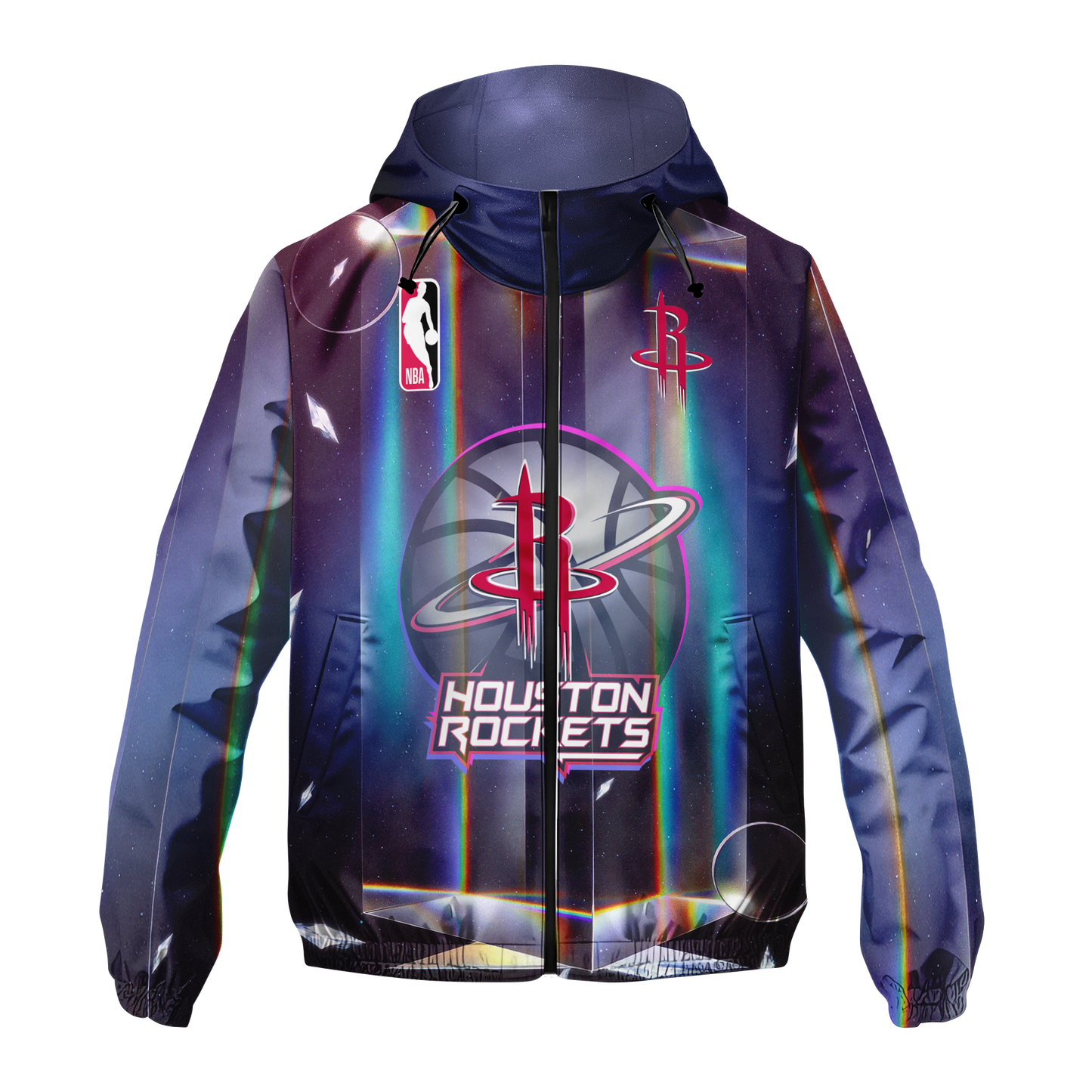 Jalen Green #4 Rockets Team 3D Windbreaker Jacket