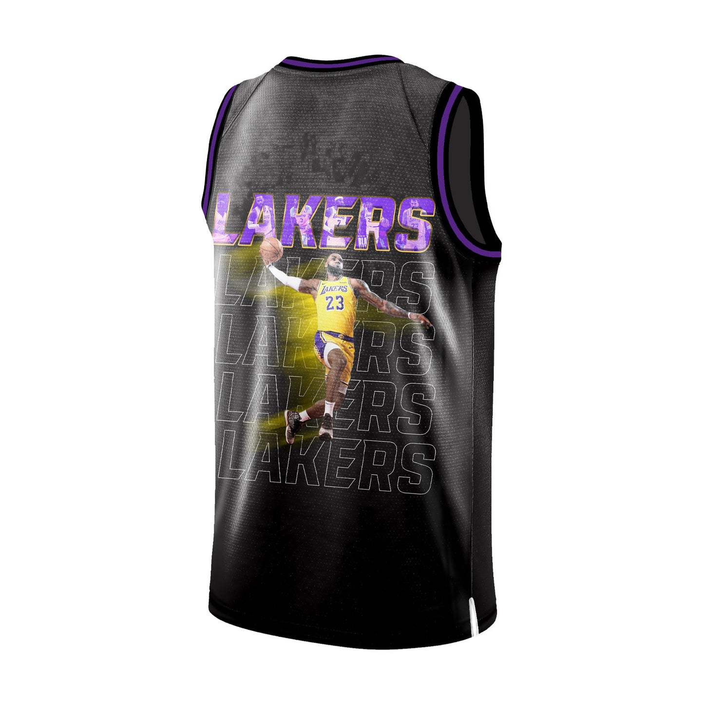 LA James Legends Never Fade Ball Like the Best 3D All Over Print Basketball Jersey