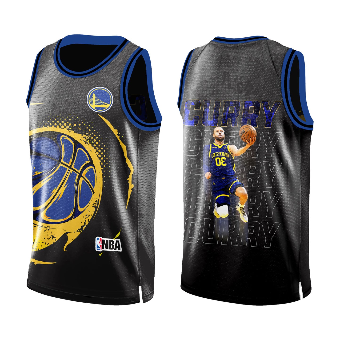 GSW Stephen Curry Make Every Shot Count 3D All Over Print Basketball Jersey