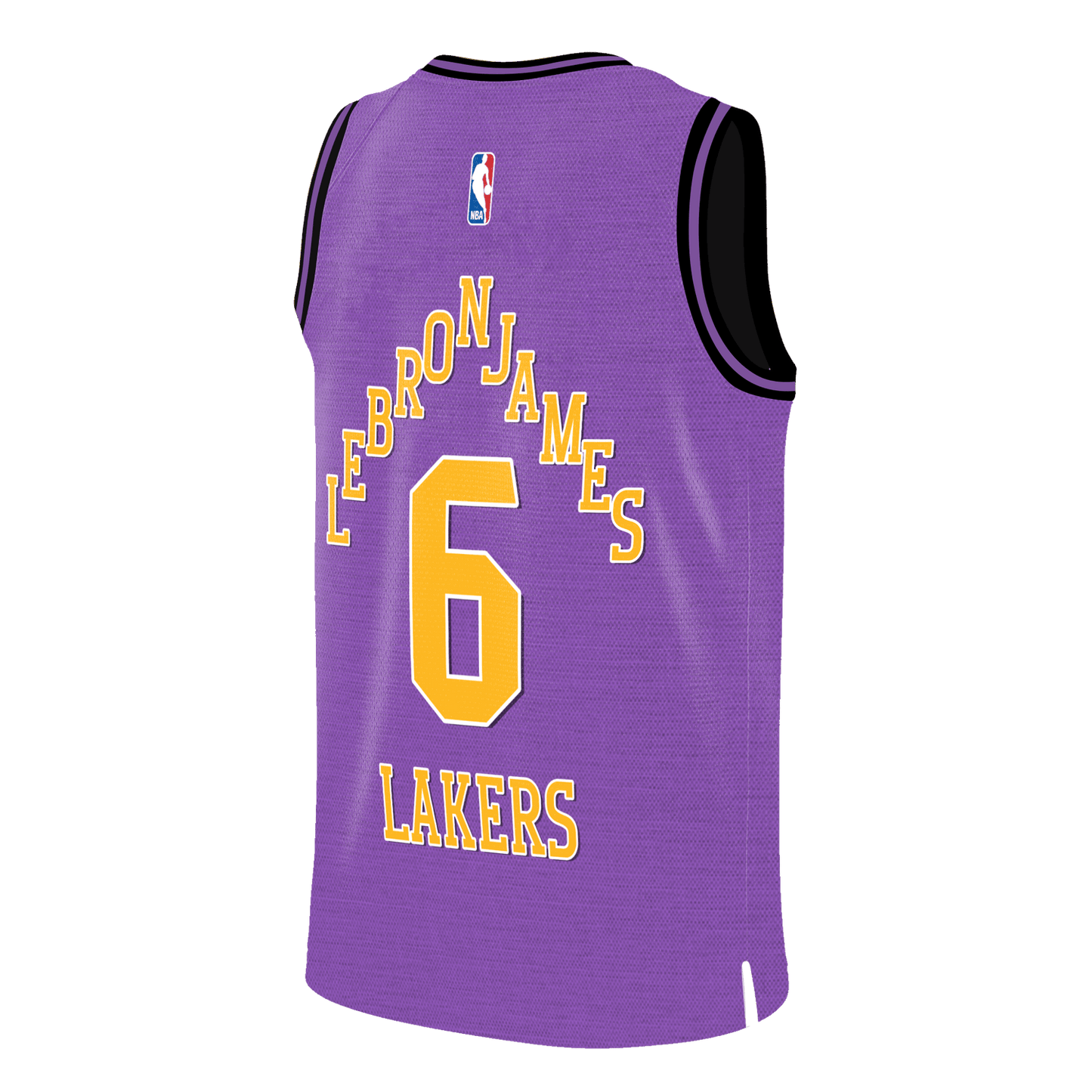 LeBron James #6 Lakers Team King James 3D Basketball Jersey