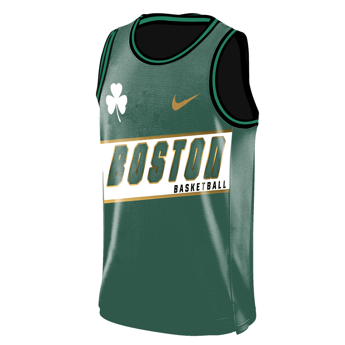 Boston Basketball Team Bleed Green 3D Basketball Jersey