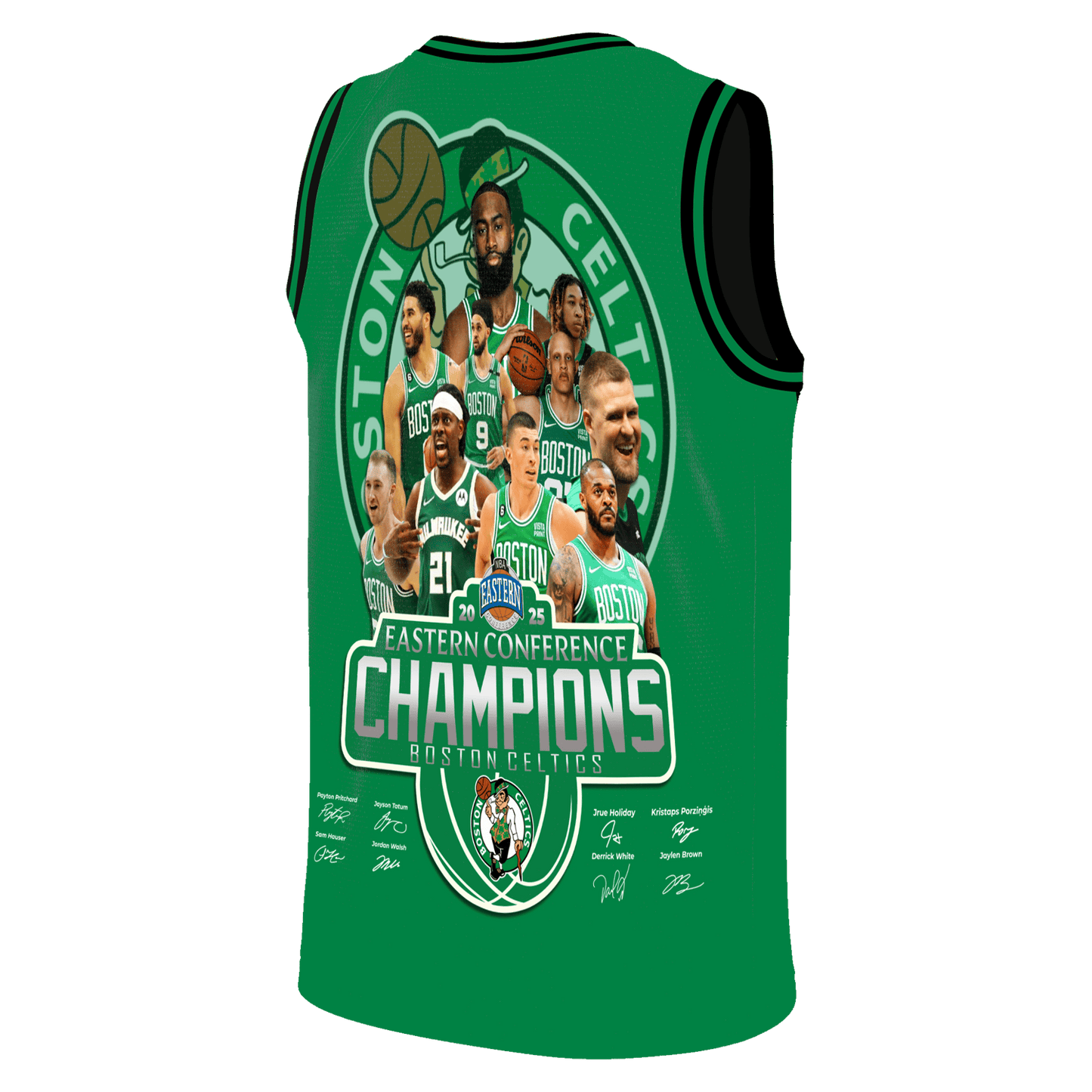 Celtics Basketball Team Champions Eastern Conference 3D Basketball Jersey