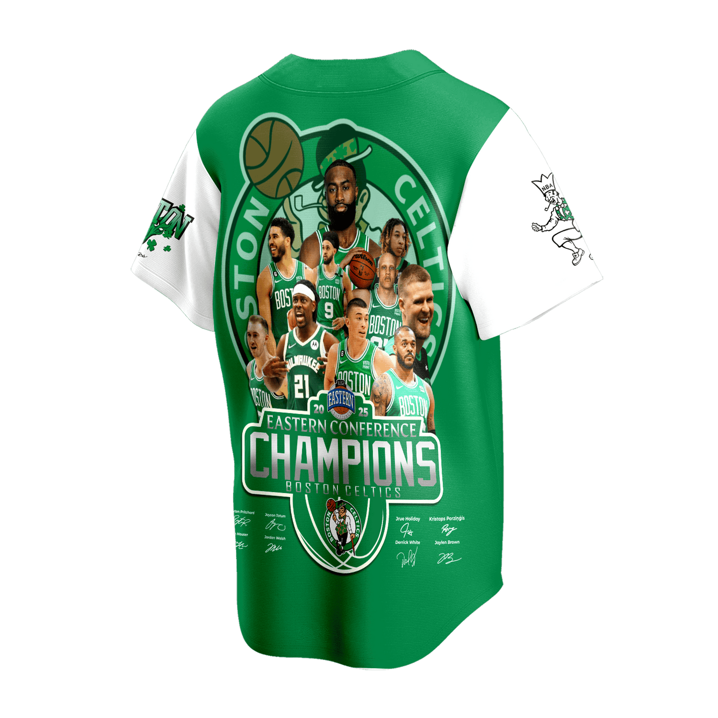 Celtics Basketball Team Champions Eastern Conference 3D Baseball Jersey
