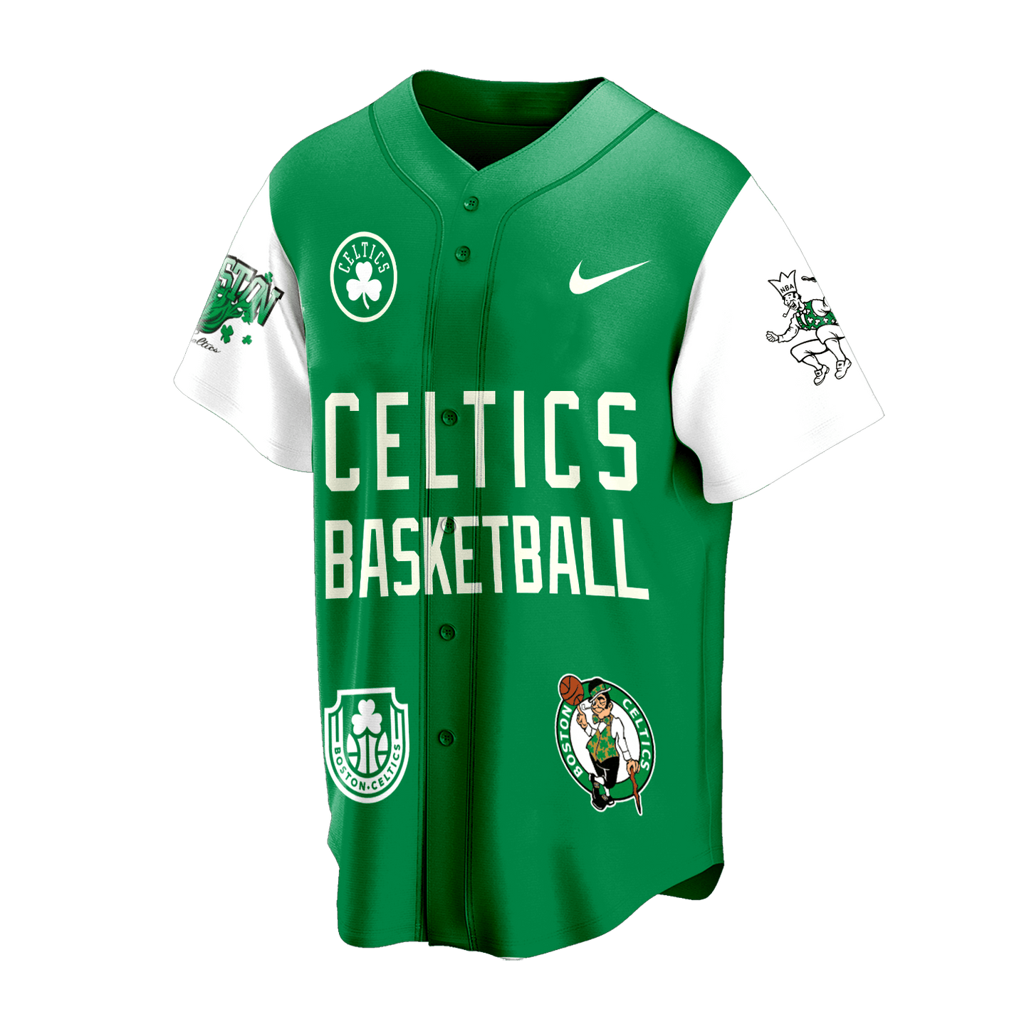 Celtics Basketball Team Champions Eastern Conference 3D Baseball Jersey