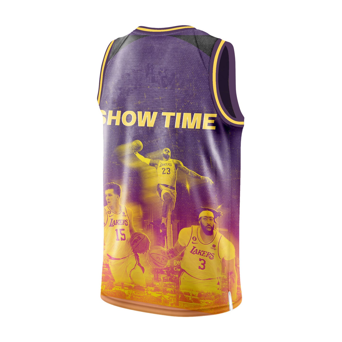 Lakers Showtime Champion Vibe Basketball Team 3D All Over Print Basketball Jersey