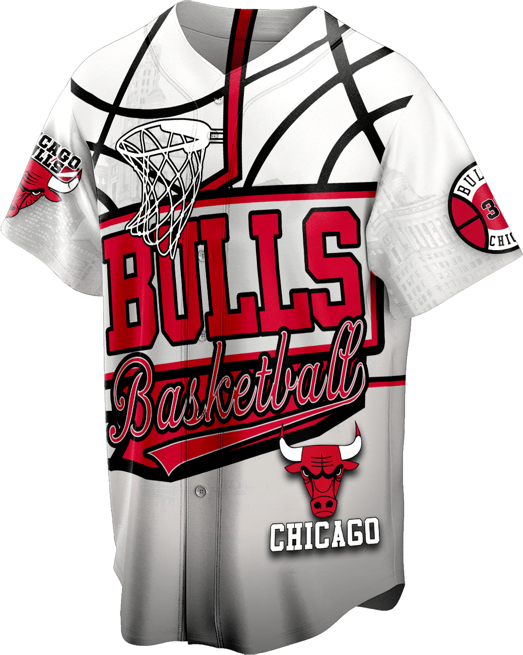 Josh Giddey #3 Chicago Basketball Team 3D Baseball Jersey