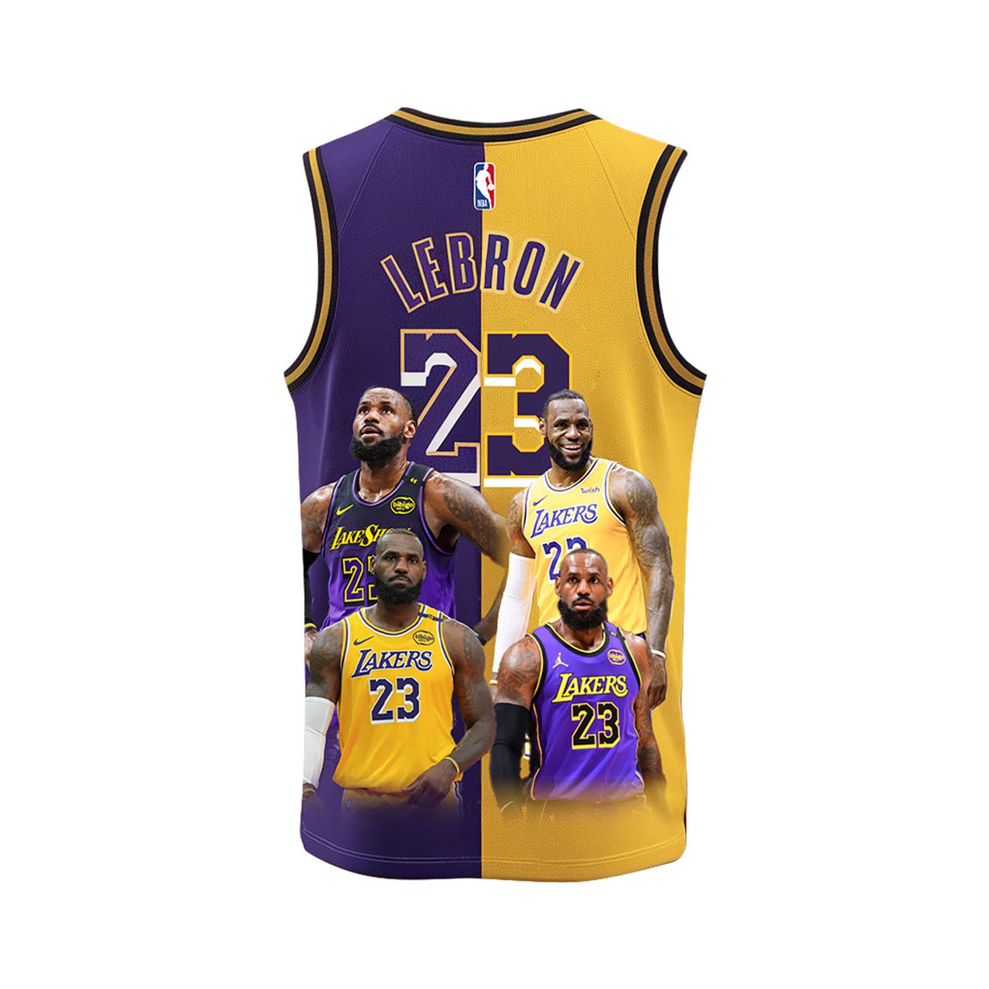 King James #23 Lakers King Of The Hill Basketball Team 3D Basketball Jersey
