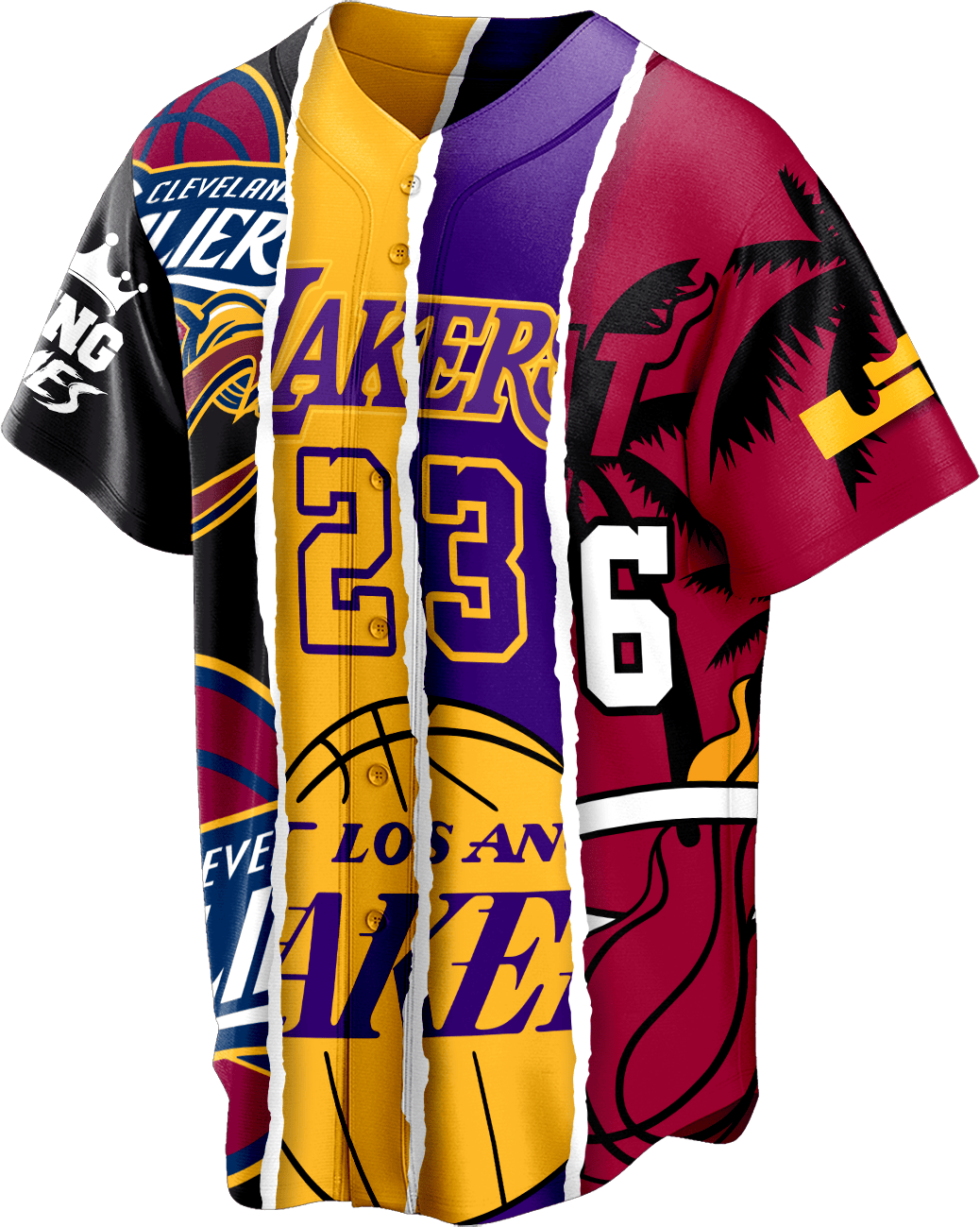 LeBron James #23 Lakers Legacy 3D Baseball Jersey