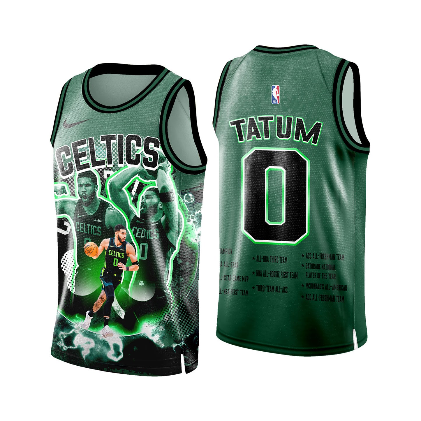 Jayson Tatum #0 Celtics Basketaball Team 3D All Over Print Basketball Jersey