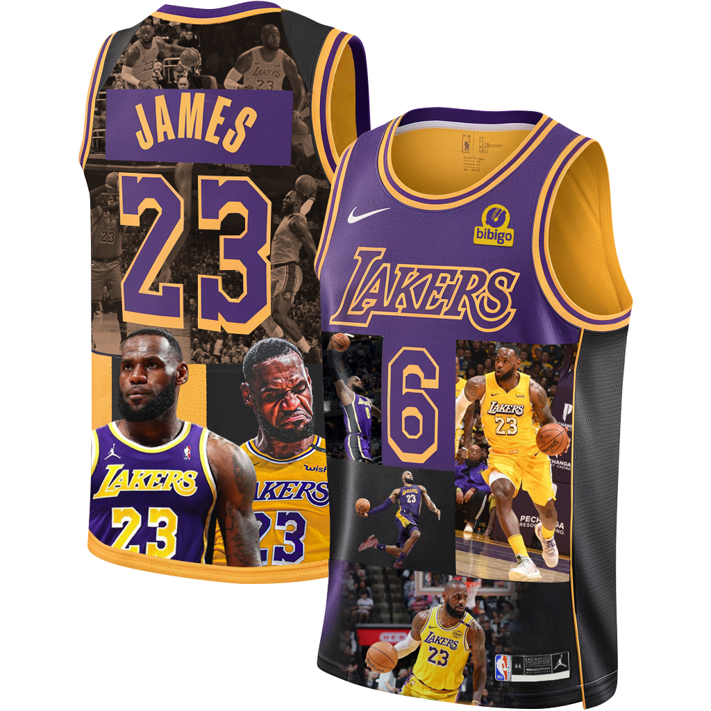 Lakers Lebron James #23 LA Basketball 3D Basketball Jersey