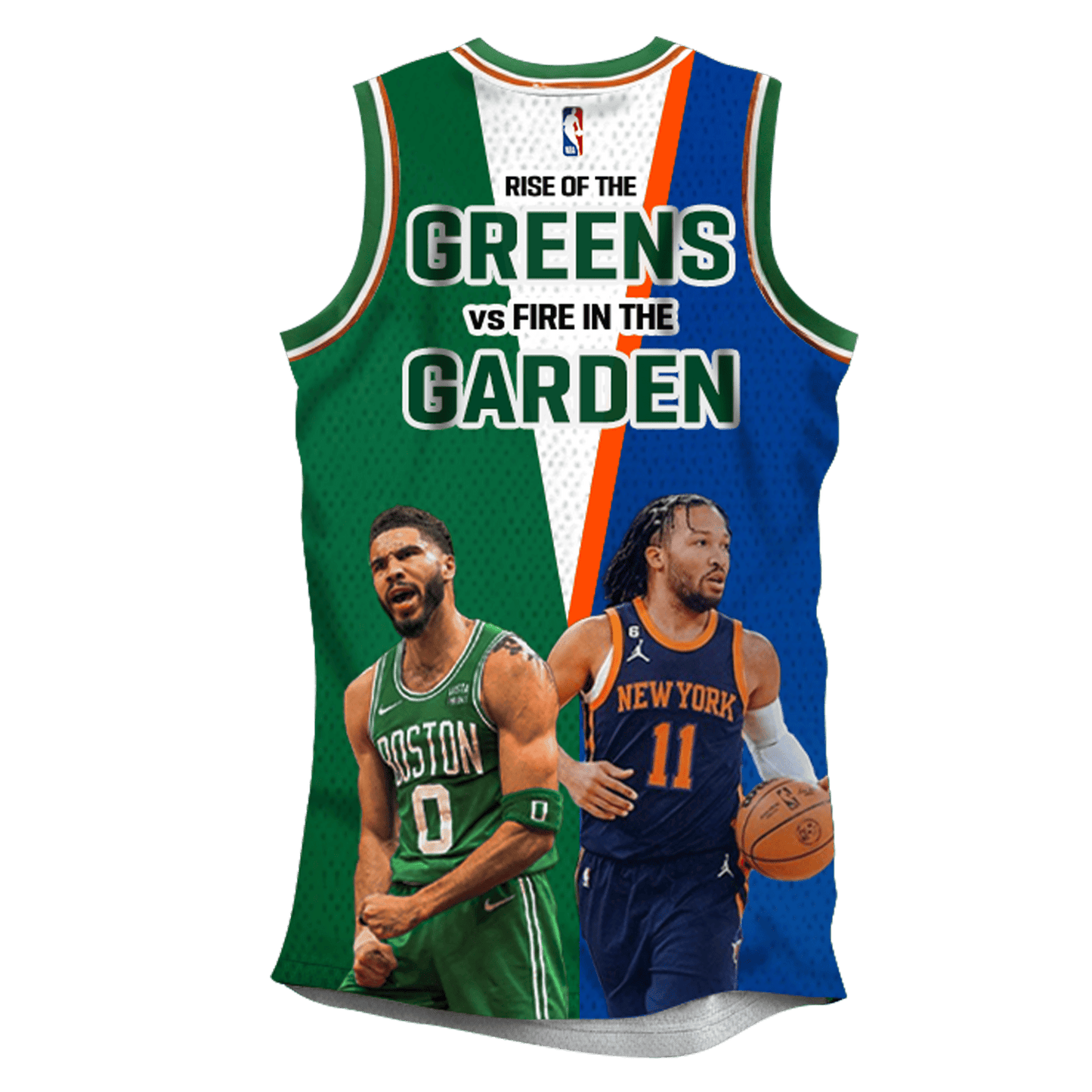 Celtics vs Knicks 2025 Playoffs Battle For The East 3D Basketball Jersey