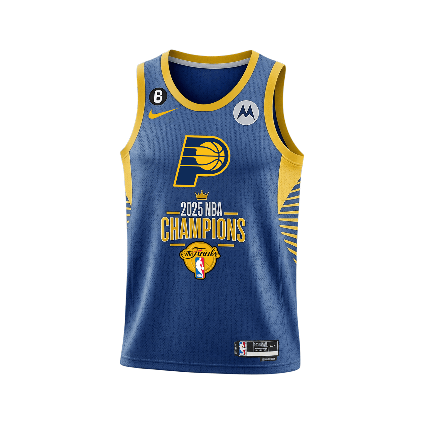 We Wear The Blue And Gold Indiana Basketball Pacers Team 3D Basketball Jersey