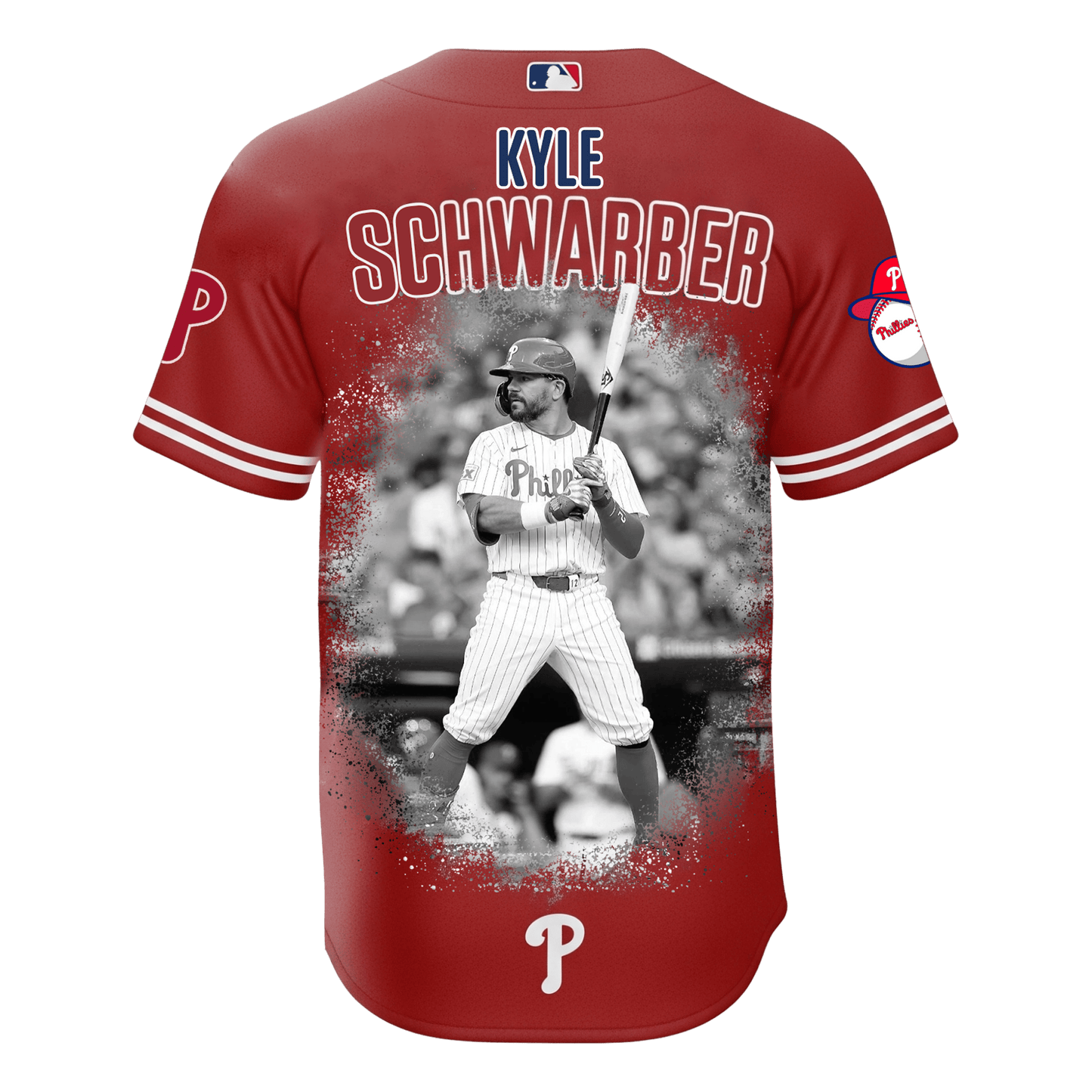Kyle Schwarber Phillies NL Champions 2025 All Over Print Baseball Jersey