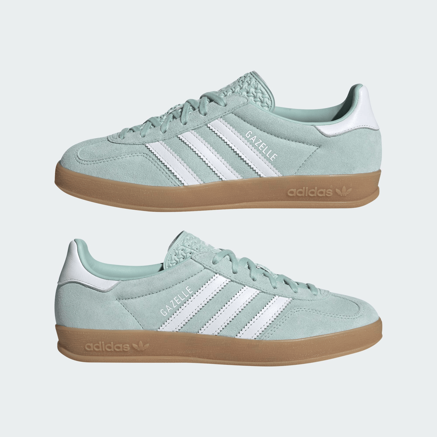 Men's Adidas Gazelle Indoor Ash Green Shoes