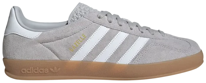 Men's Adidas Gazelle Indoor Grey White Shoes