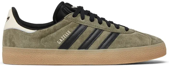 Men's Adidas Gazelle Indoor Olive Strata Gum Shoes
