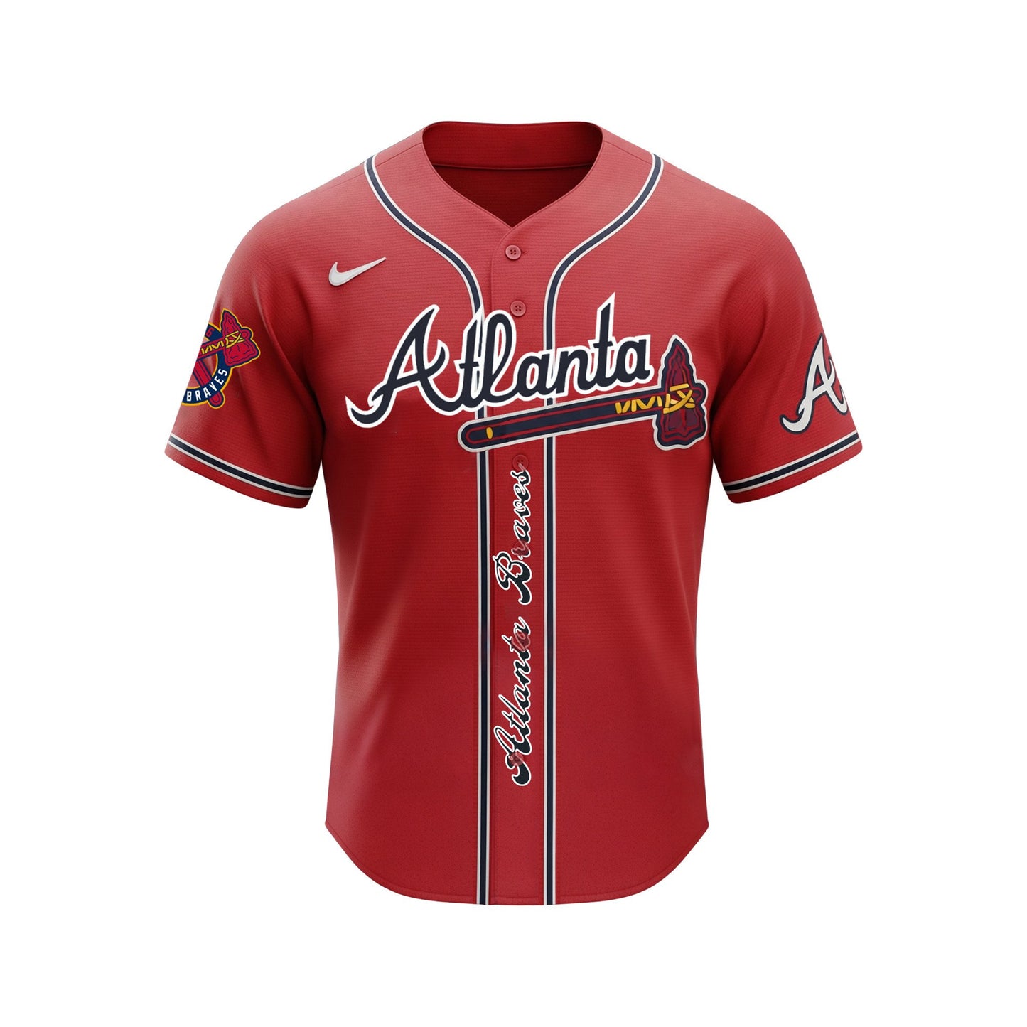 Atlanta Baseball NL EAST Division Braves Team 2025 All Over Print Baseball Jersey
