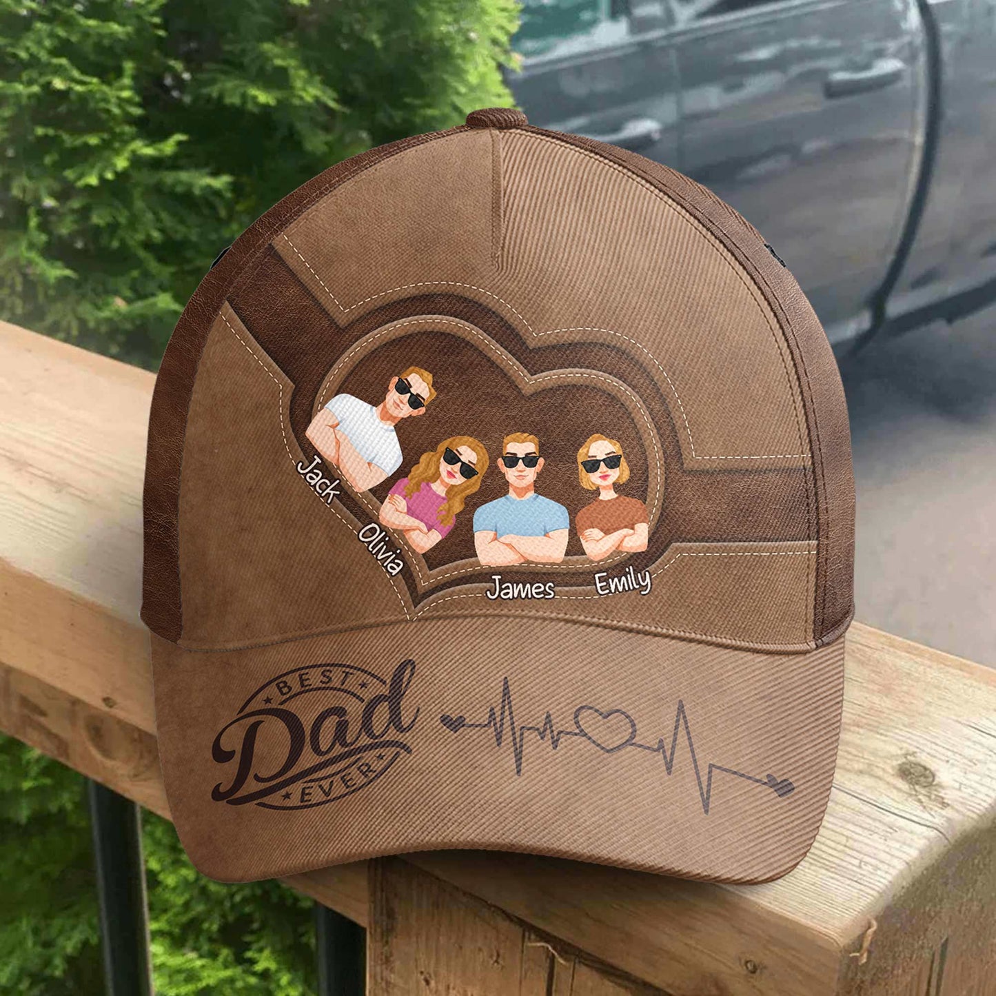 Best Dad Ever - Father's Day Gift Ideas From Daughter, Son - Personalized Classic Cap Christmas Gift For Dad