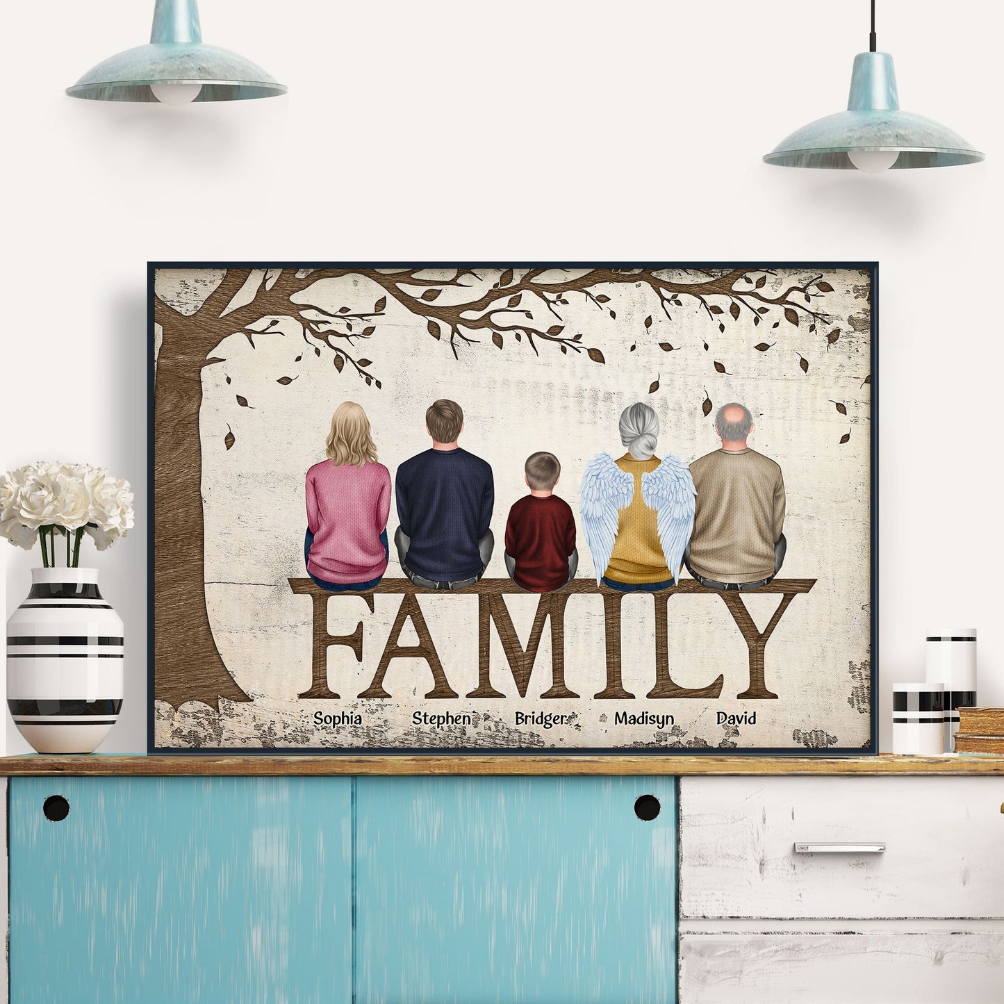 Family - New Version - Personalized Poster/Wrapped Canvas