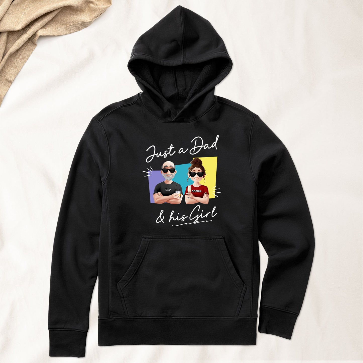 Just A Dad And His Girl - Personalized Shirt For Dad