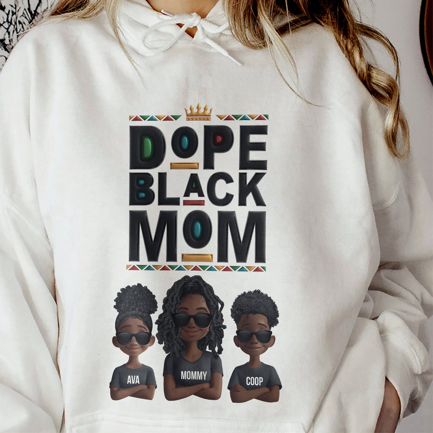 New Version Black History Dope Black Mom - Personalized Shirt