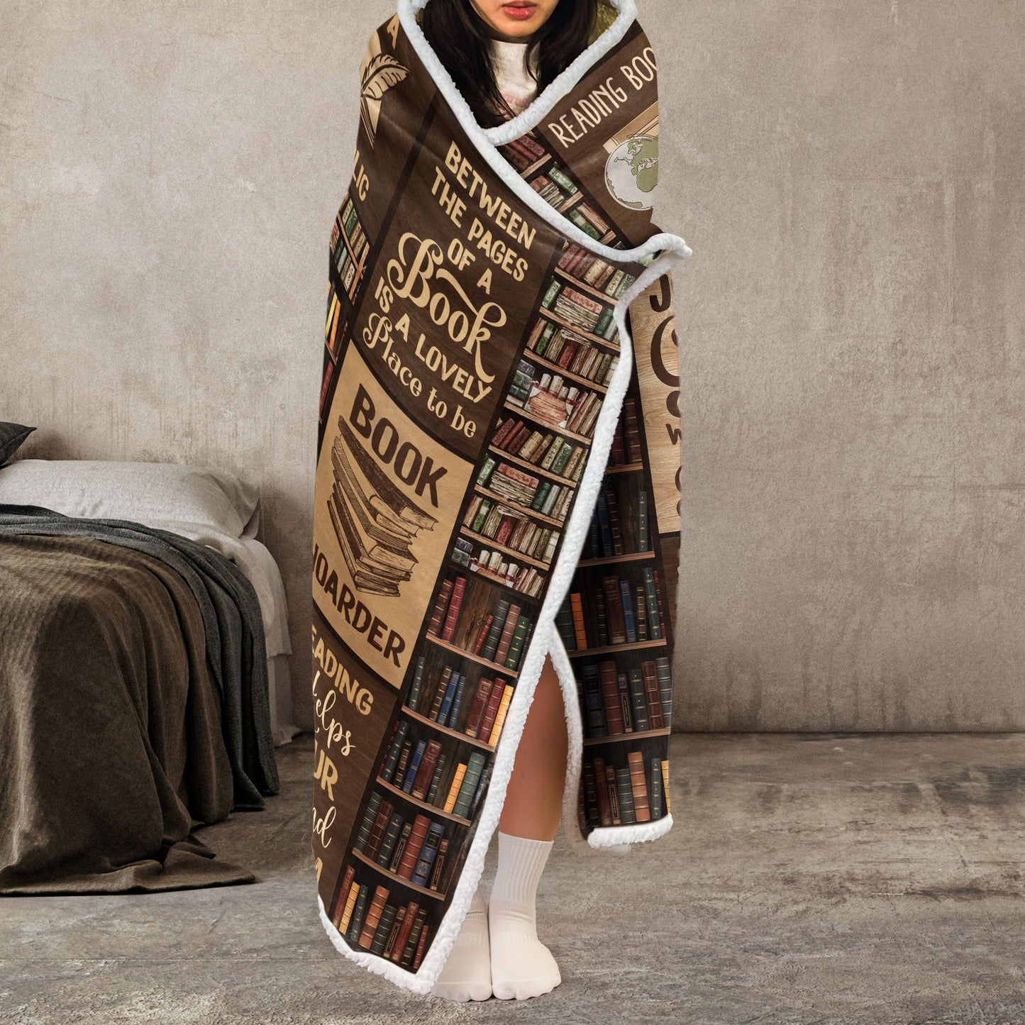 Reading Blanket Just A Girl Who Loves Books - Personalized Blanket