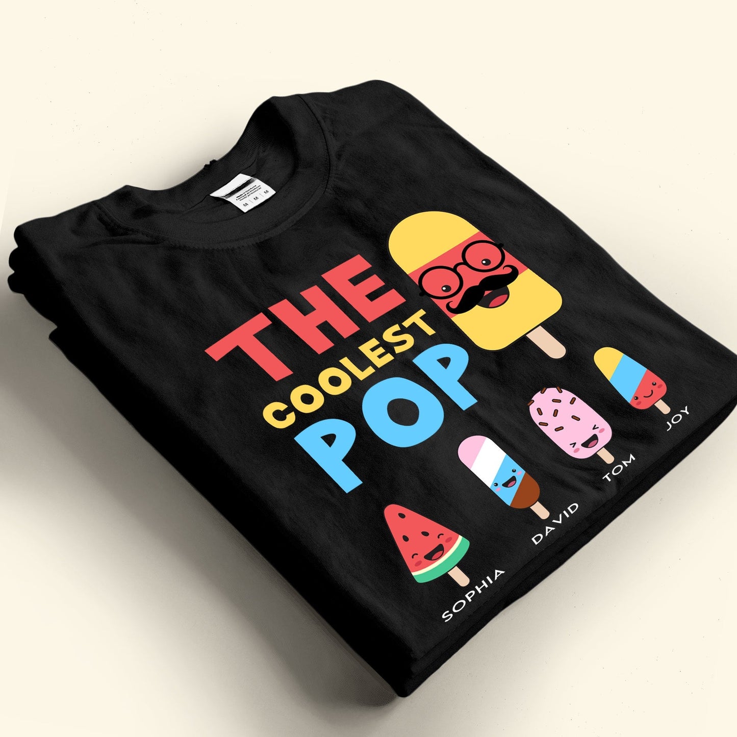 The Coolest Pop - Personalized Shirt For Grandpa