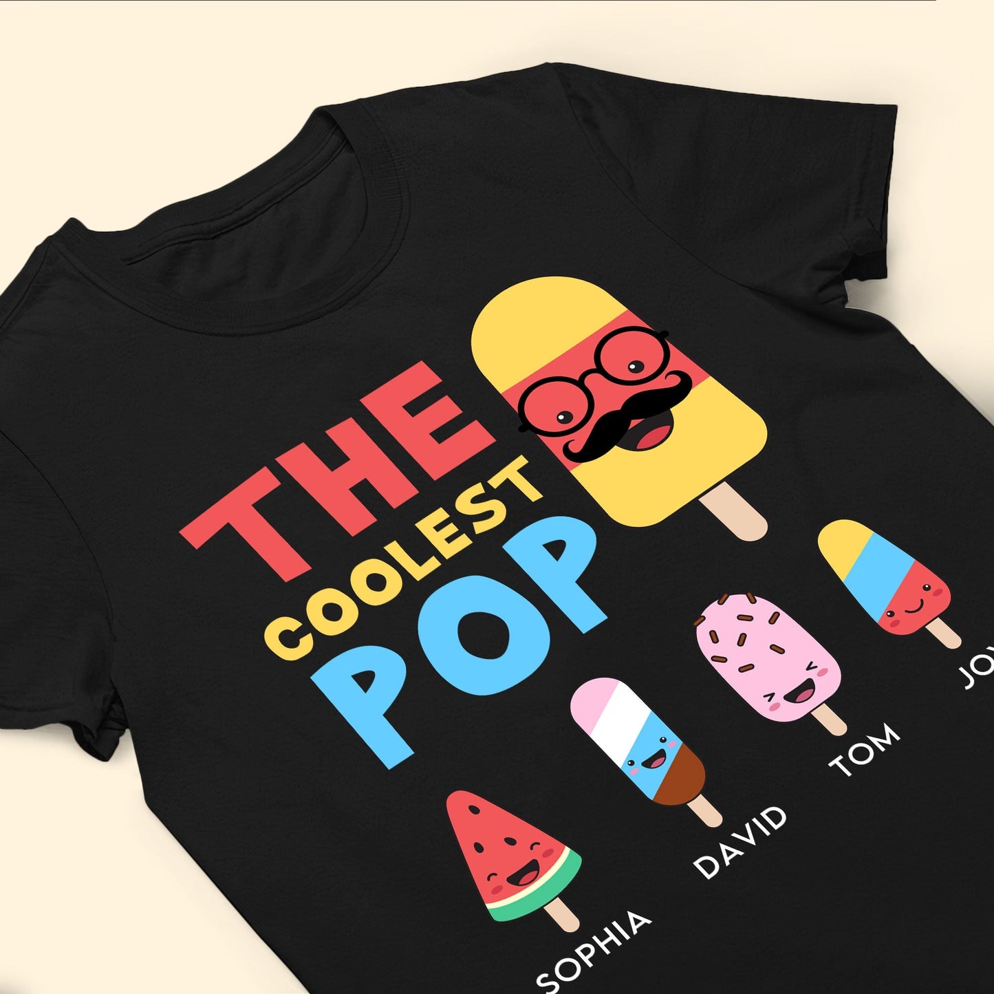 The Coolest Pop - Personalized Shirt For Grandpa