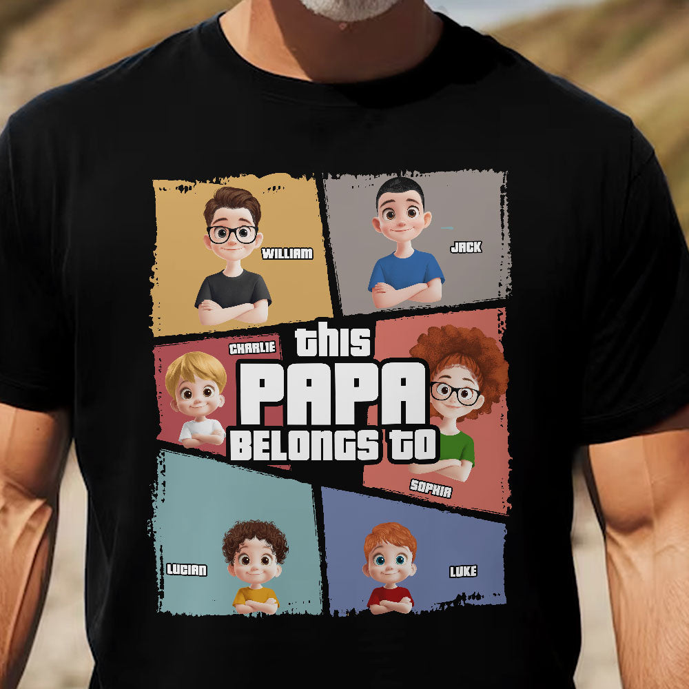 This Grandpa Belongs To - Personalized Shirt For Grandpa