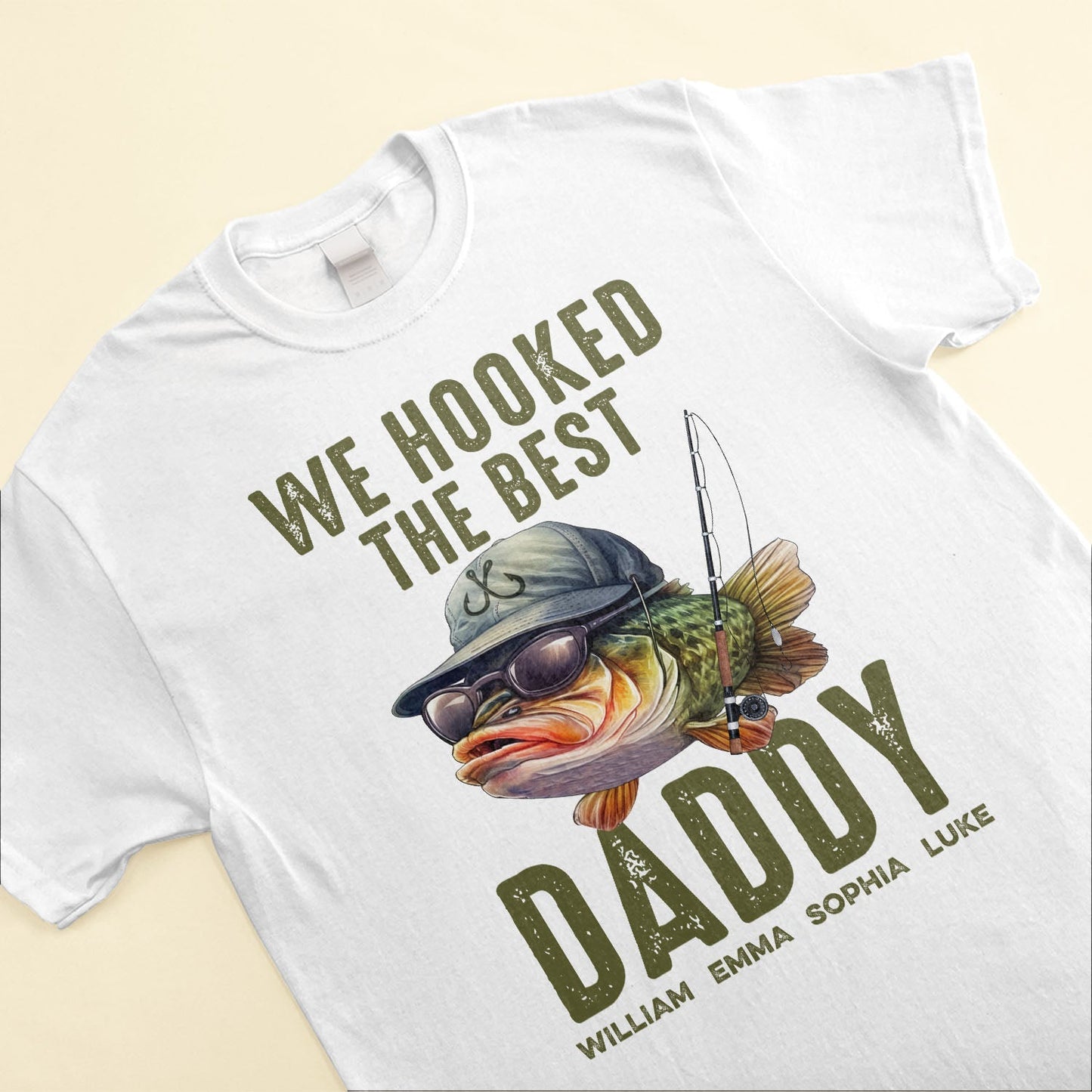 We Hooked The Best Dad, Grandpa, Papa - Personalized Shirt Father's Day