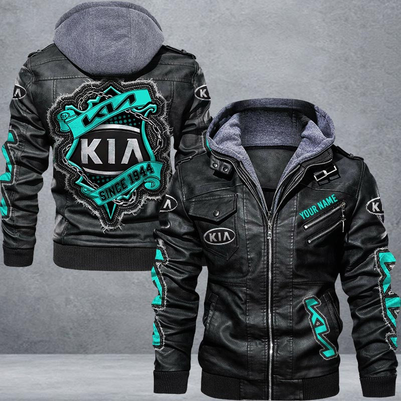 Kia Leather Jacket Multicolor