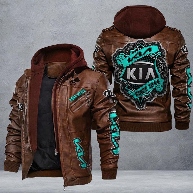 Kia Leather Jacket Multicolor