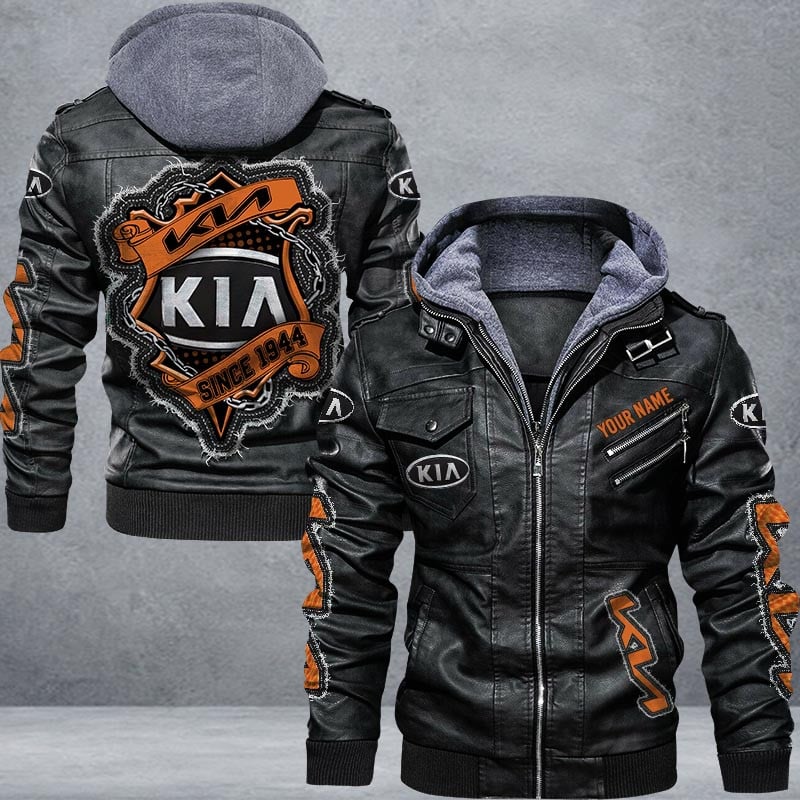 Kia Leather Jacket Multicolor