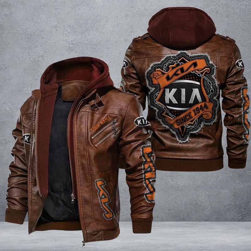 Kia Leather Jacket Multicolor